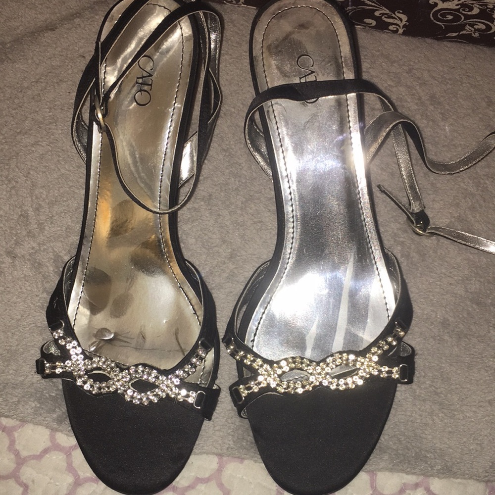 Cato heels with jewel detail